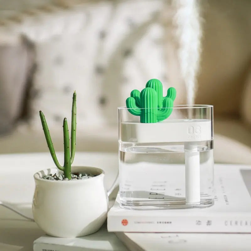 160ML Ultrasonic Air Humidifier Clear Cactus Color Light USB Essential Oil Diffuser Car Purifier Aroma Diffusor Anion Mist Maker My StoreI bought three.