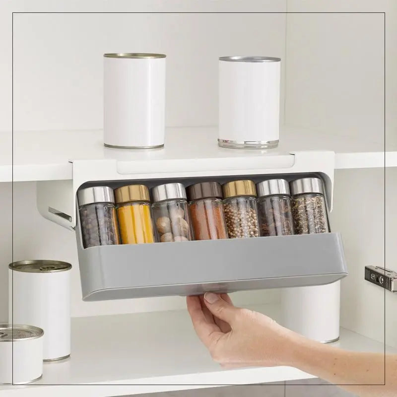 Kitchen Self-Adhesive Wall-Mounted Spice Organizer My StoreI bought three.