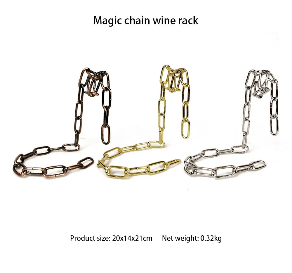 Magic Iron Chain Wine Bottle Holder My StoreI bought three.