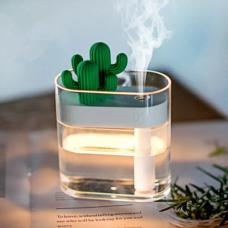 160ML Ultrasonic Air Humidifier Clear Cactus Color Light USB Essential Oil Diffuser Car Purifier Aroma Diffusor Anion Mist Maker My StoreI bought three.