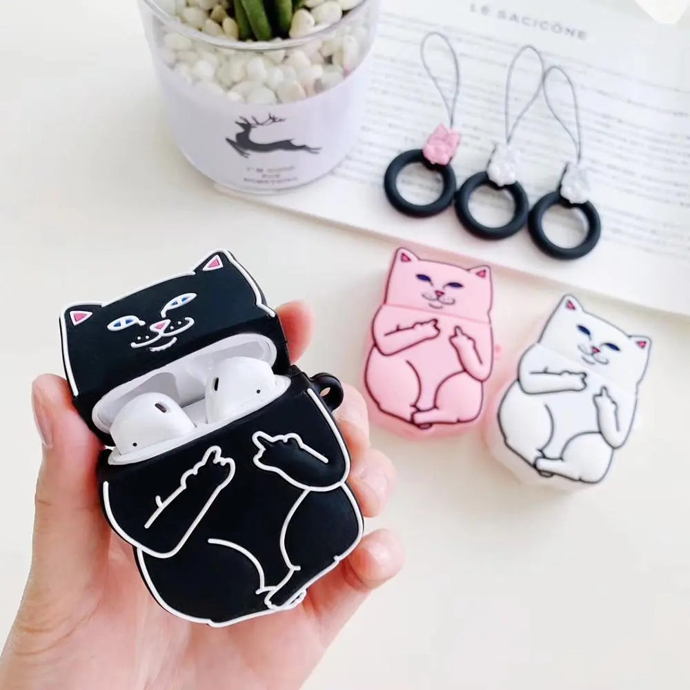 Cartoon Cat AirPods Case My StoreI bought three.